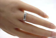 Stunning Vintage 1.00 Ct. Diamond Rectangular Cut SI1 Platinum Cocktail Engagement Ring