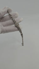Charger et lire la vidéo dans la visionneuse de la Galerie, Edwardian 2.02 Ct Diamond Platinum Strap Link Bracelet
