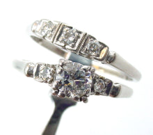Load image into Gallery viewer, BLOWOUT Sale—Classic Diamond Platinum Palladium Wedding Ring Set
